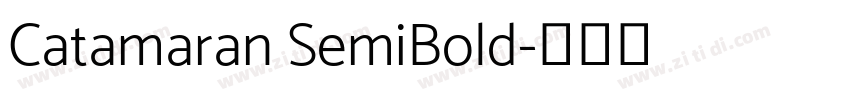 Catamaran SemiBold字体转换